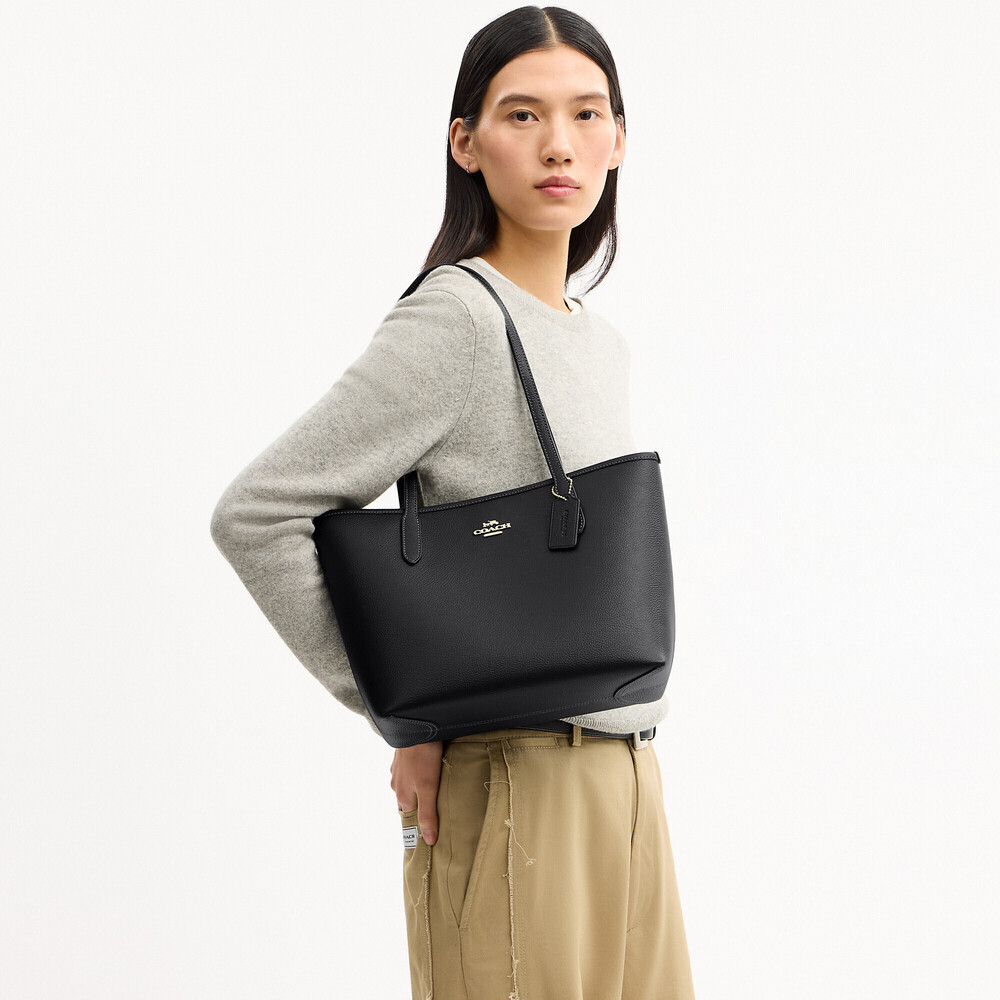 Coach Outlet Medium City Tote Bag - Picture 2 of 9